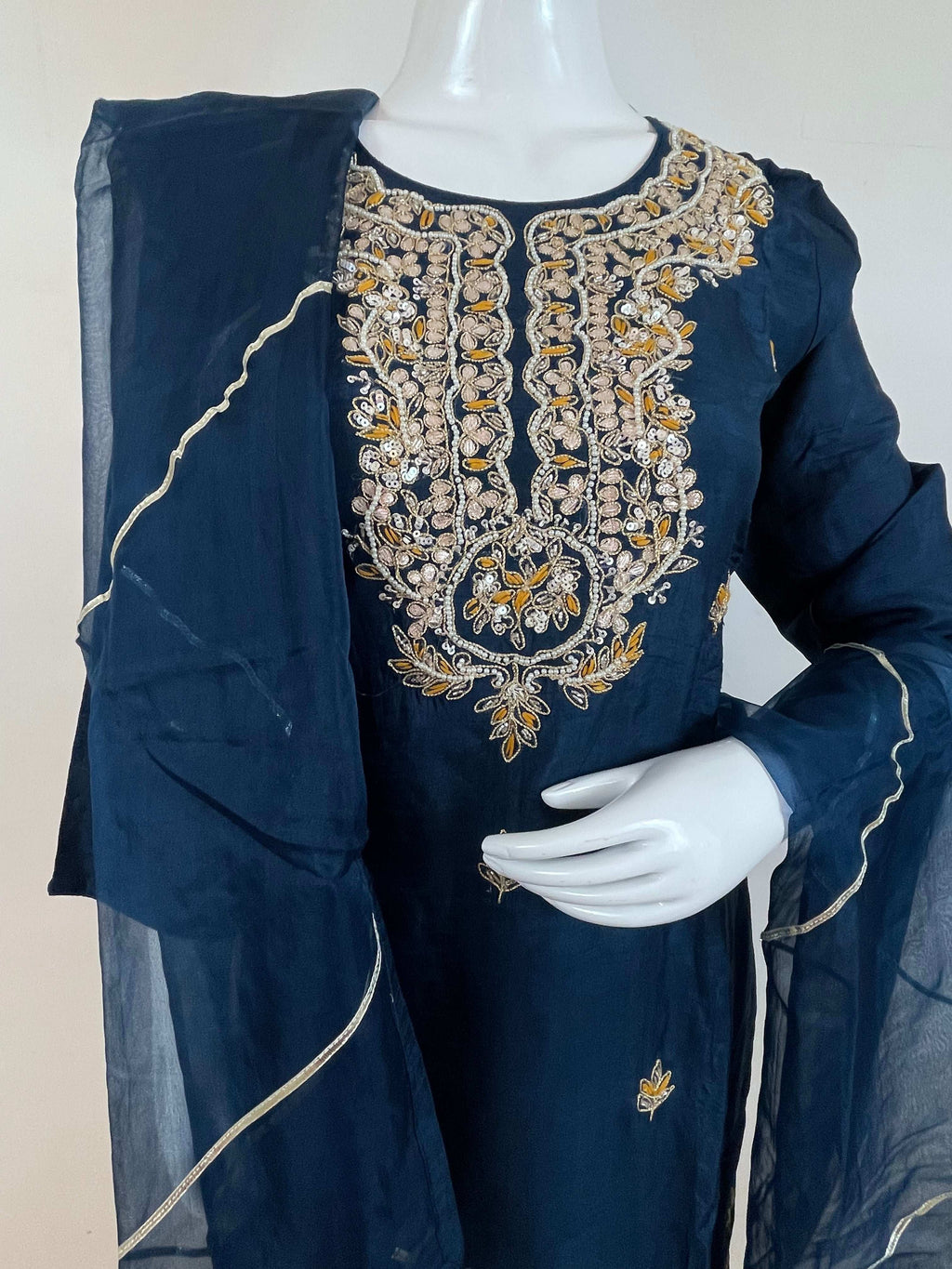Blue Sharara Suit