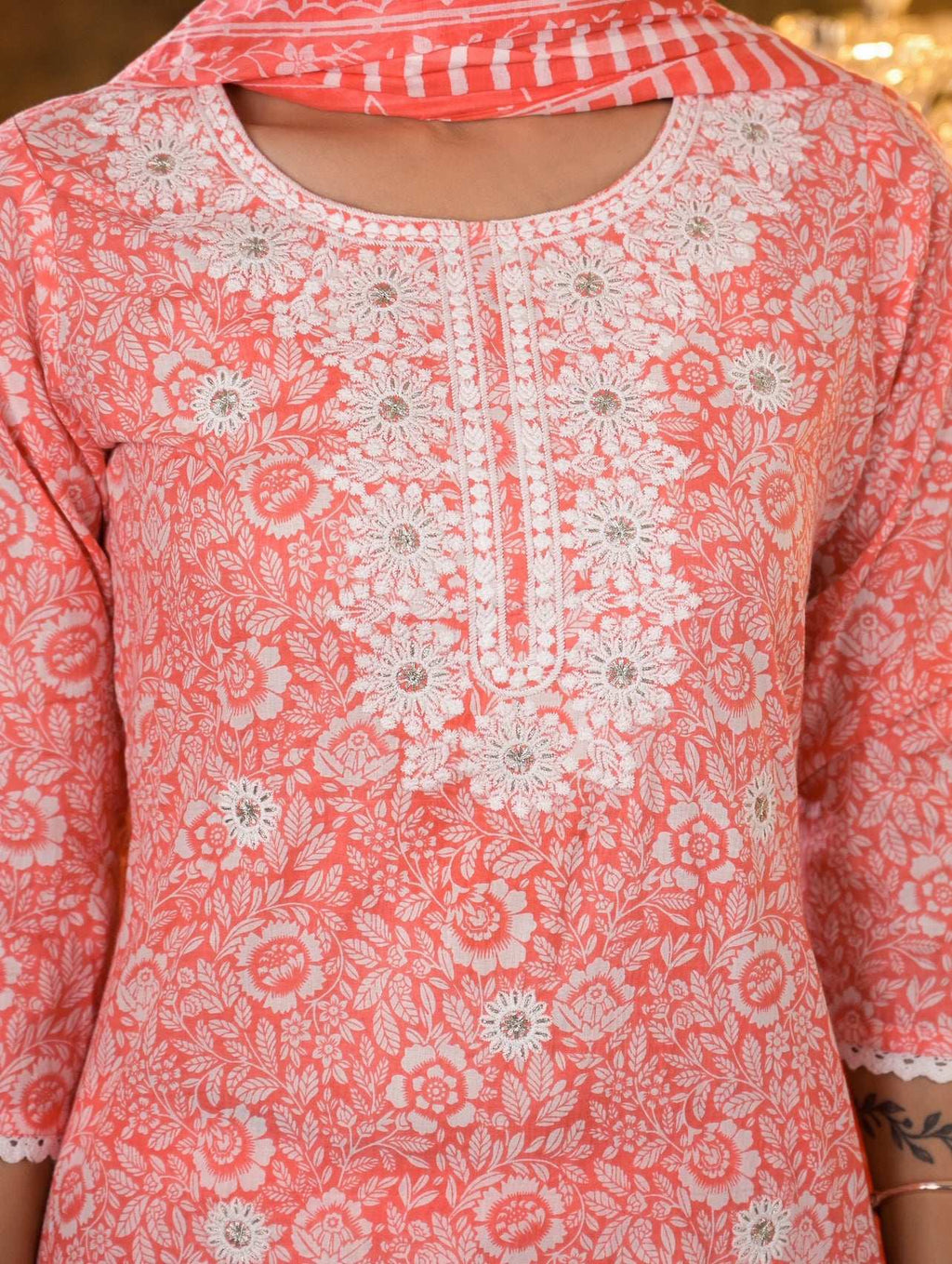 Floral Cotton Suit