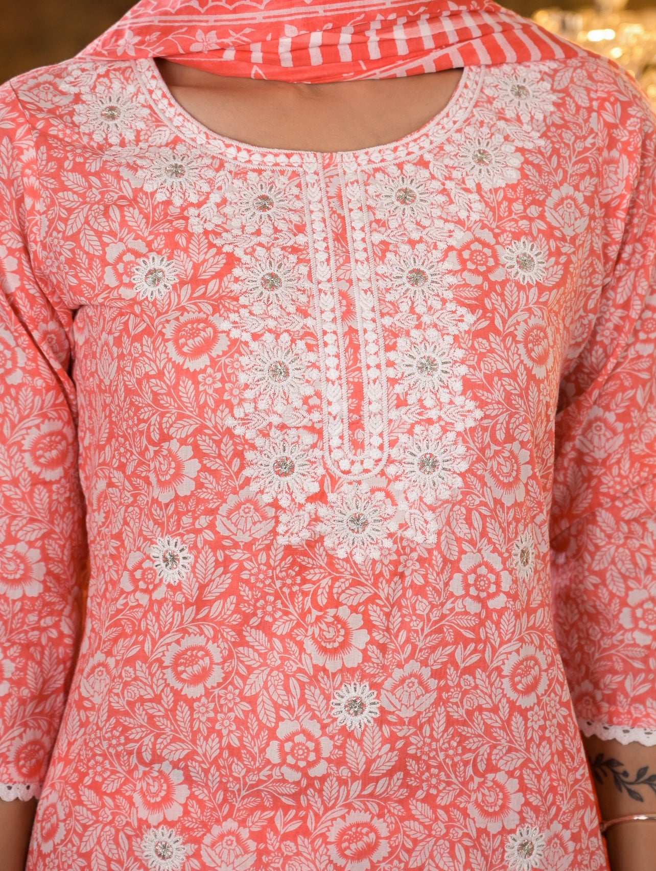 Floral Cotton Suit