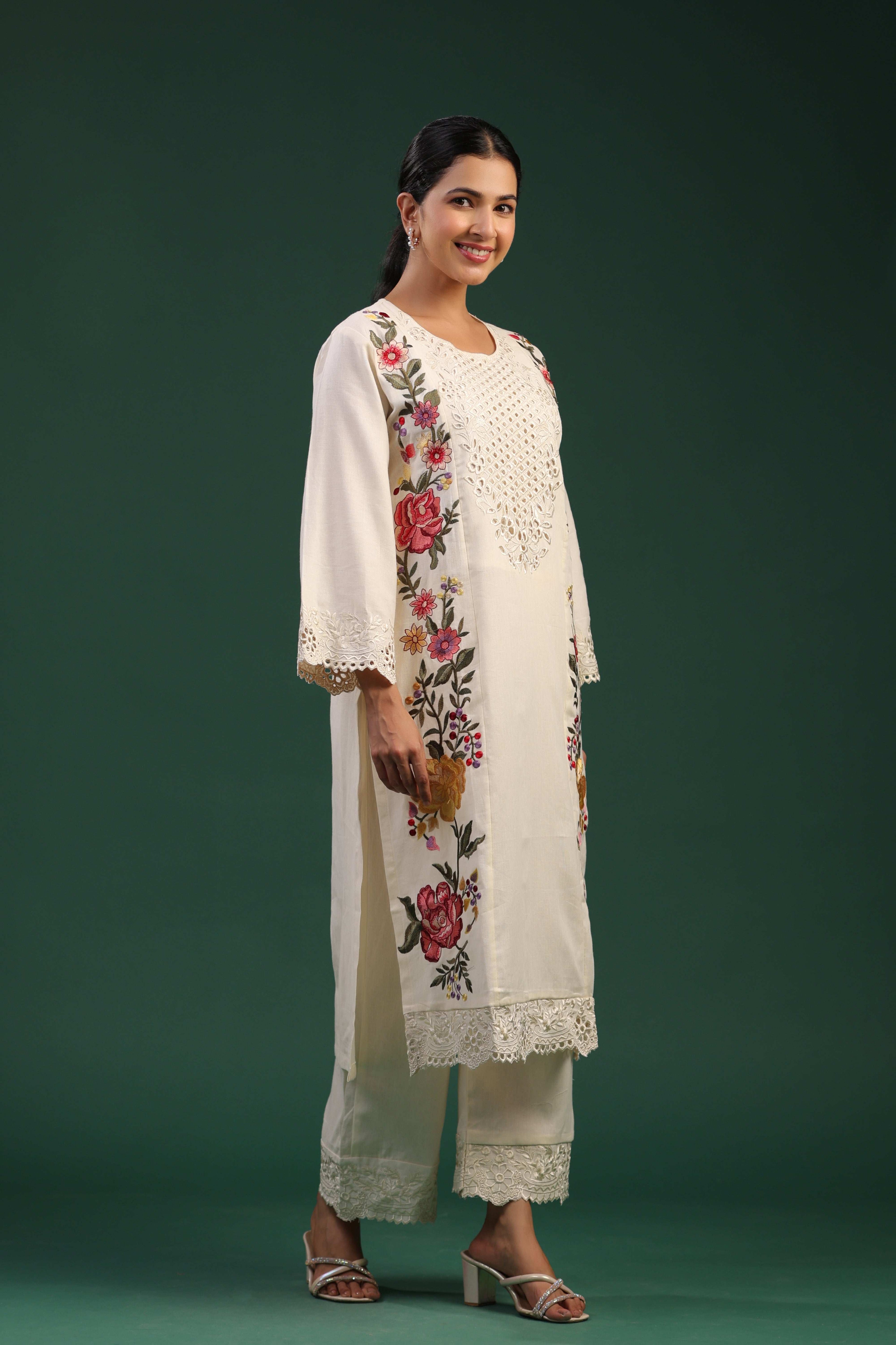 Mul Cotton Designer Suit