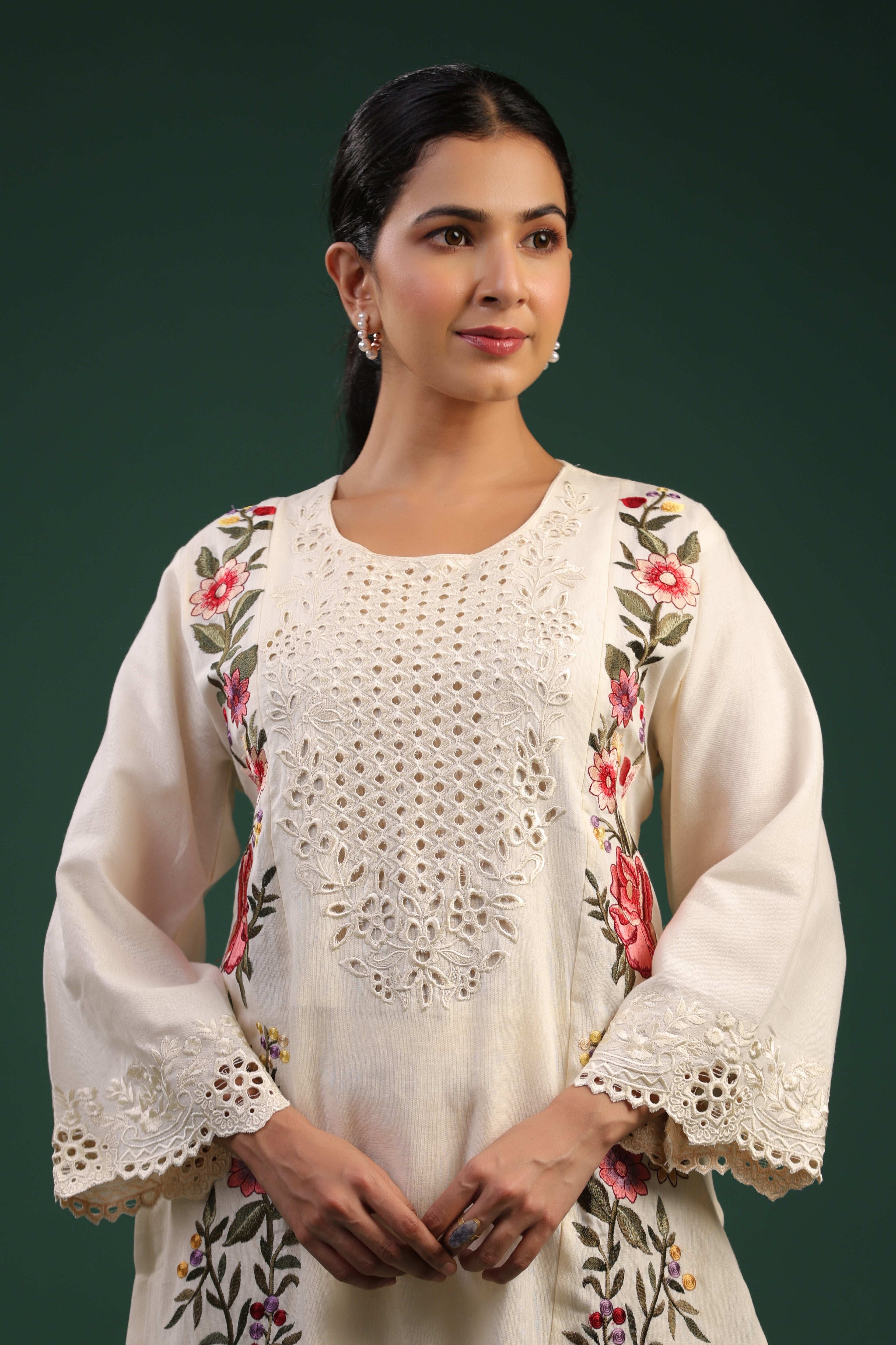 Mul Cotton Designer Suit