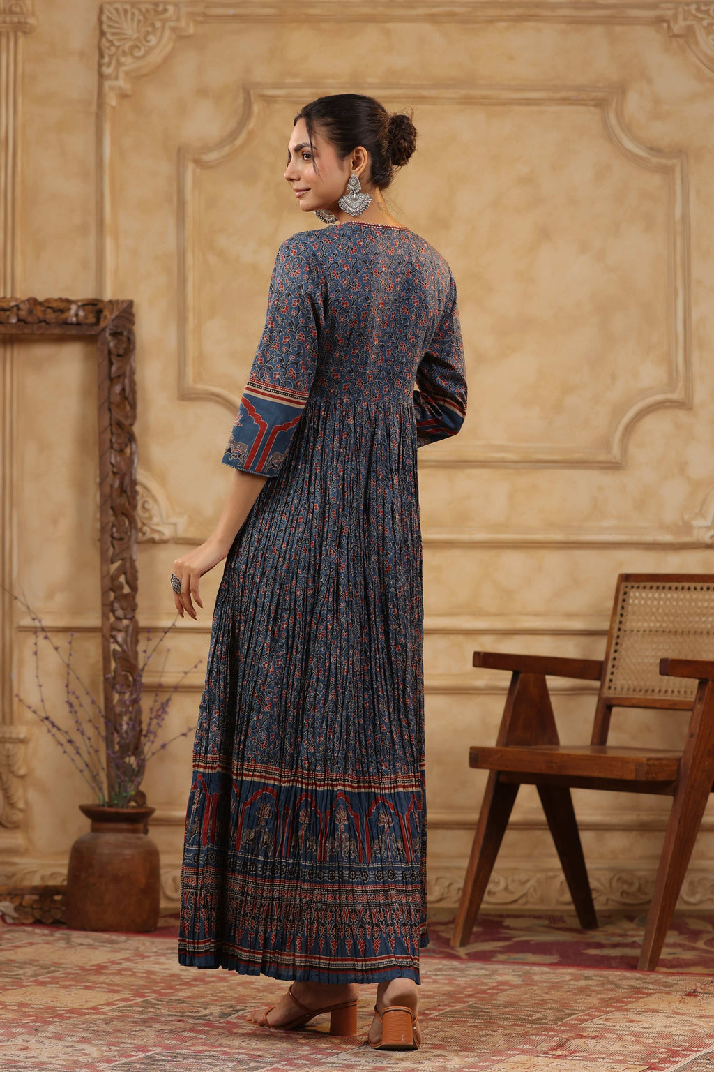 Ajhrakh Print Gown