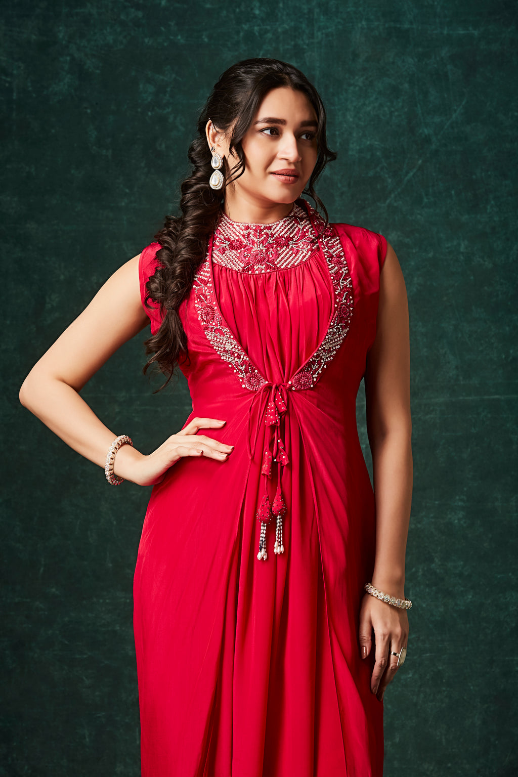 The Moroccan Glamour Drape Jumpsuit