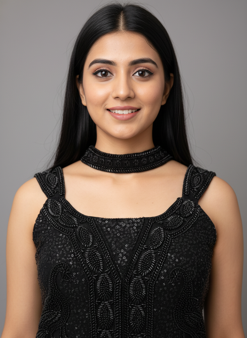 The Blackout Glam Set: Sequin Tunic & Flowy Georgette Palazzo