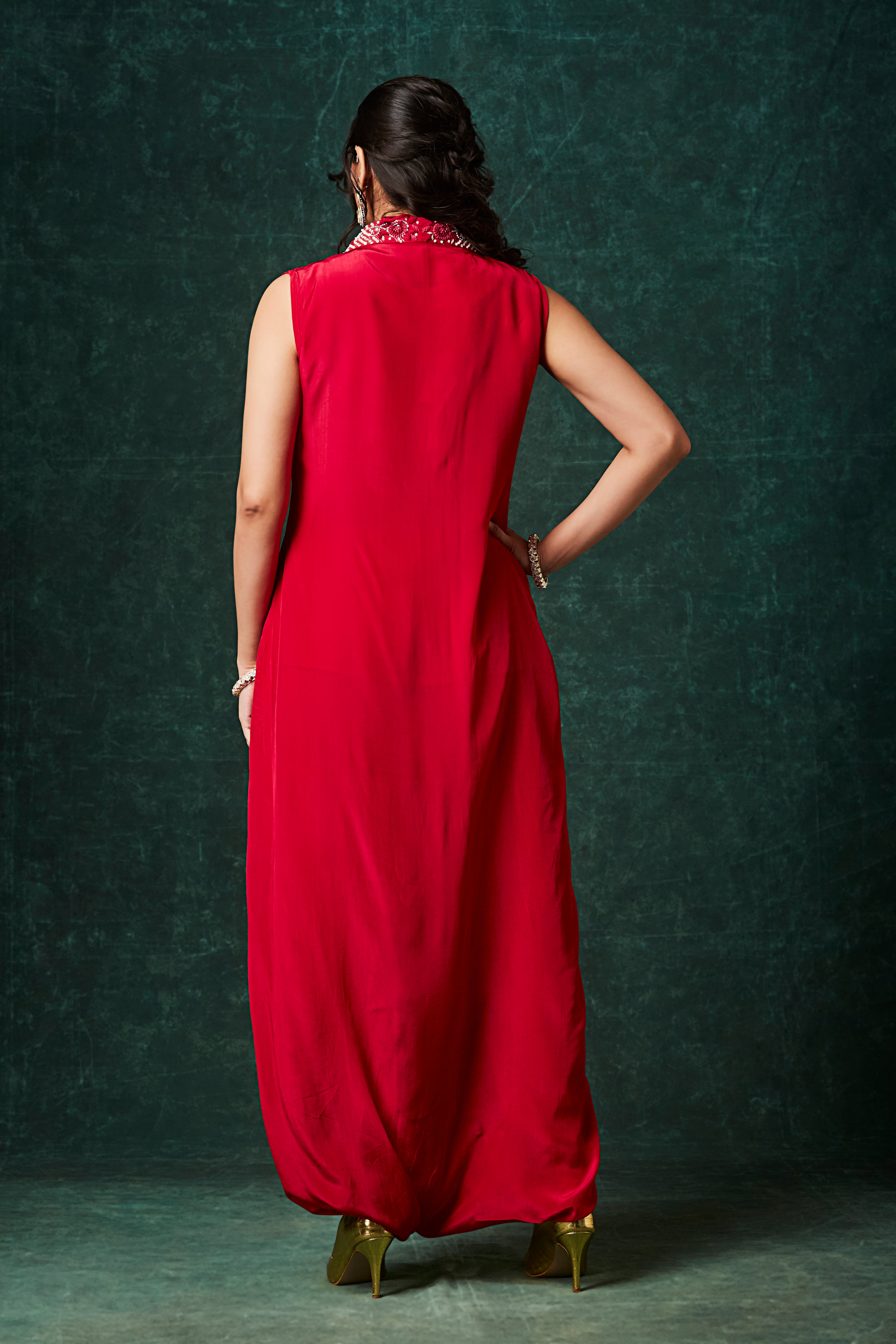 The Moroccan Glamour Drape Jumpsuit