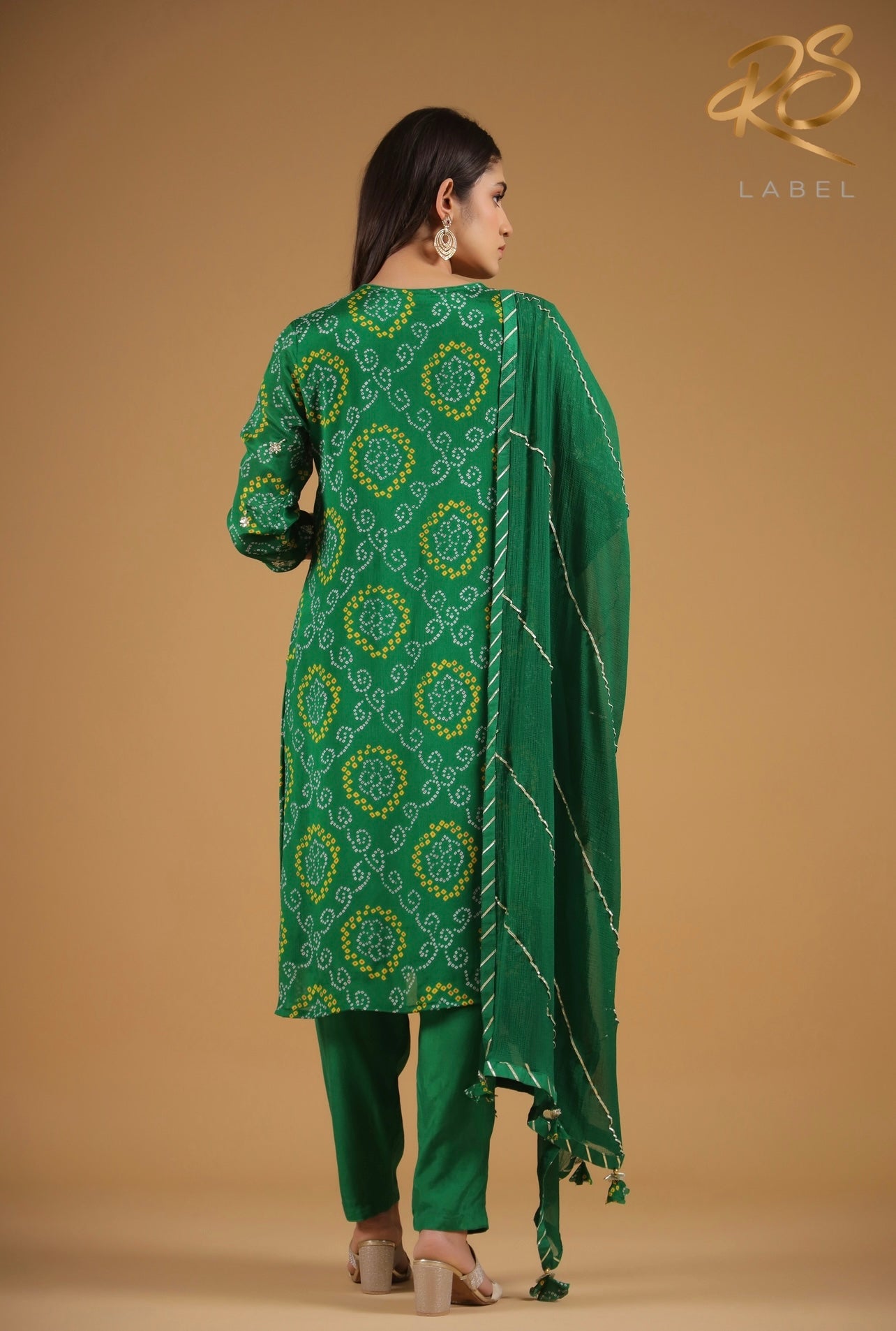 Hand Work Bandhej Suit