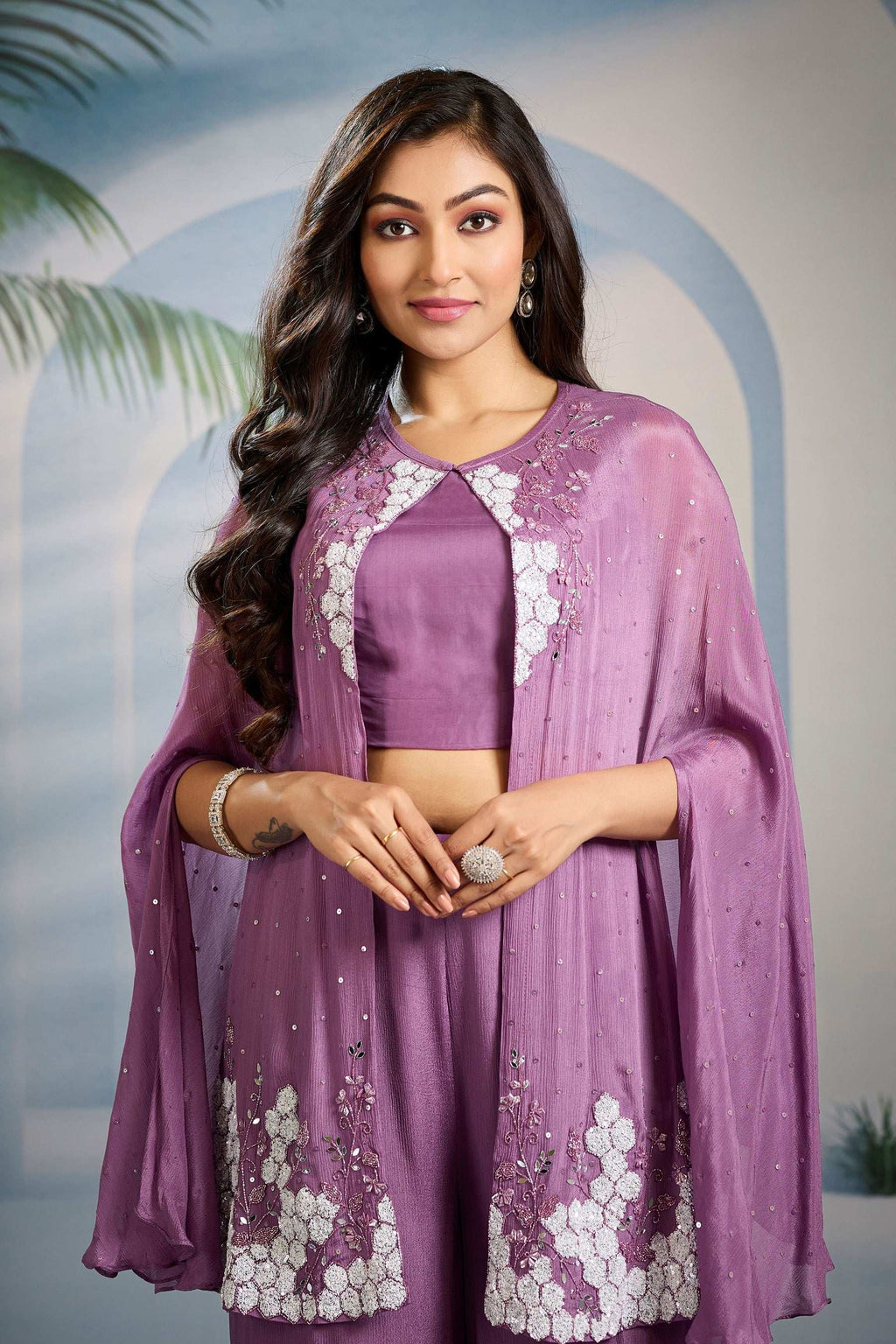 Soft Onion Pink Color Dress By Shubham Arora